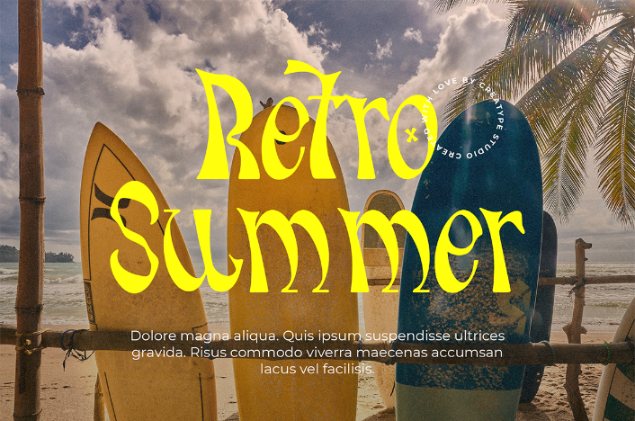 Molland Retro Display Typeface