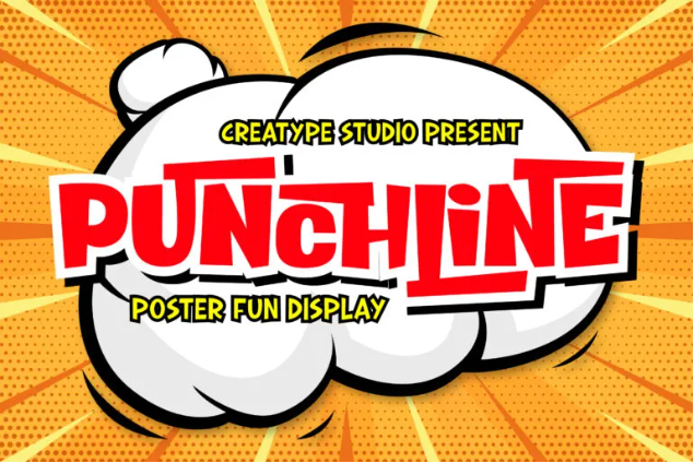 Punchline Superhero Game Font