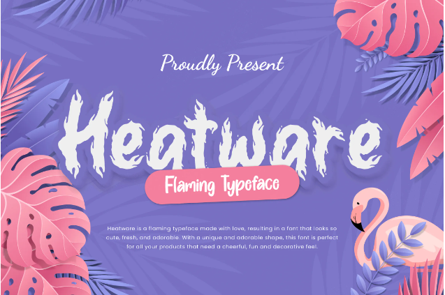 Heatware Flaming Game Typeface