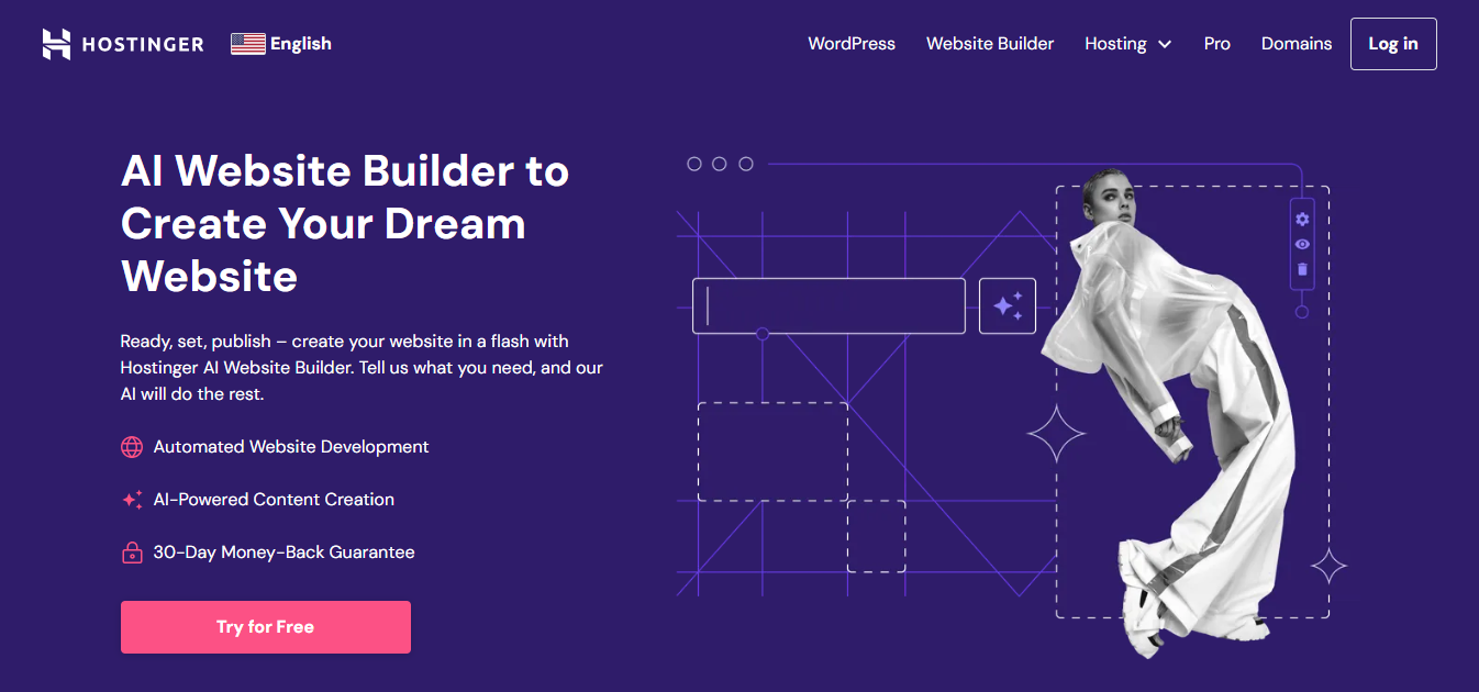 Hostinger AI website builder