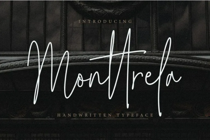 Monttrela Handwritten Typeface
