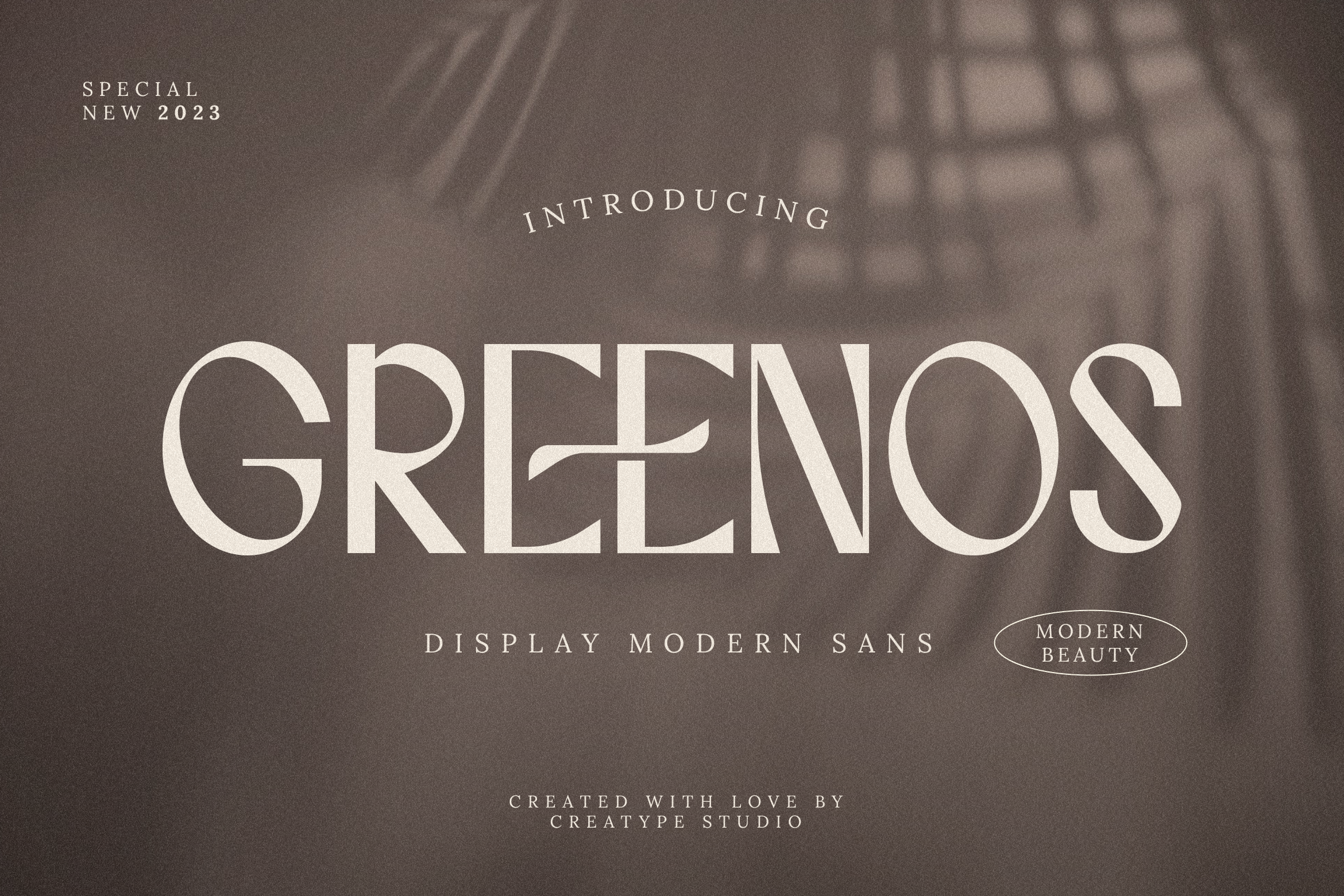 Greenos Modern Sans Serif Font for Travel Agency Logo