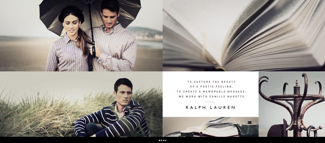 Interactive homepage of Black Negative