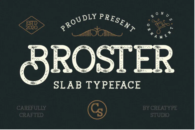 Broster Elegant Vintage Game Font
