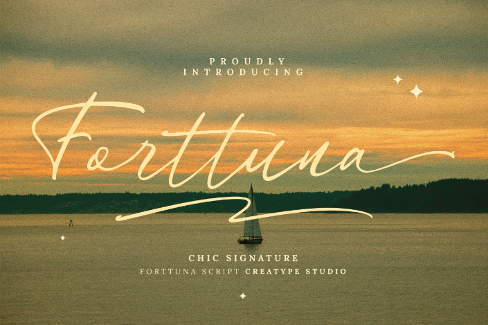 Forttuna Chic Signature Typeface
