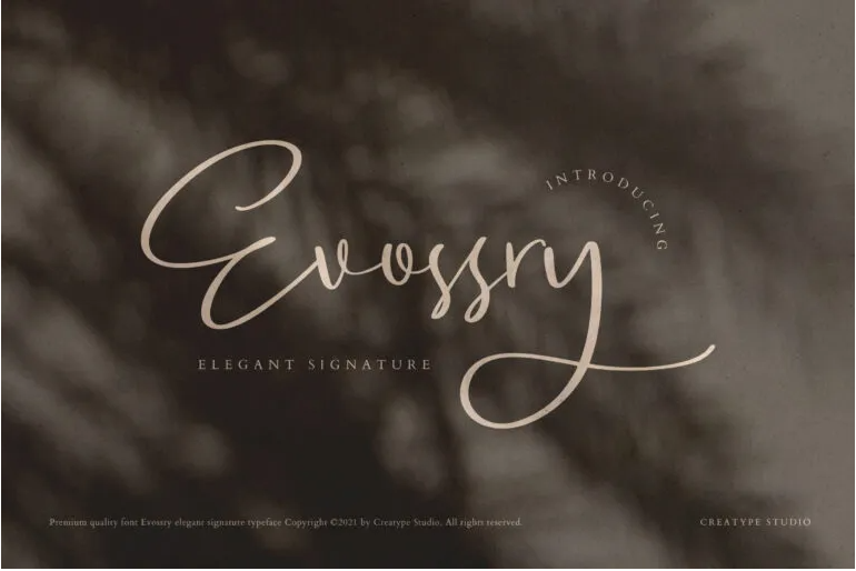 Evossry Script Font