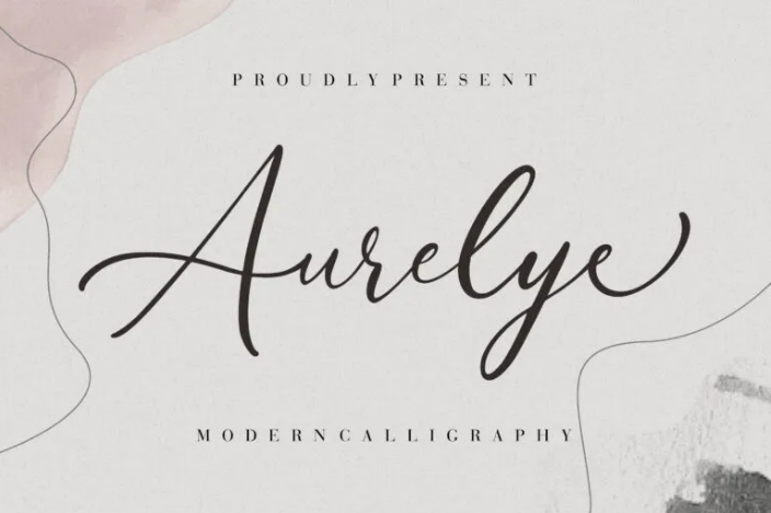 Aurelye Modern Calligraphy Typeface