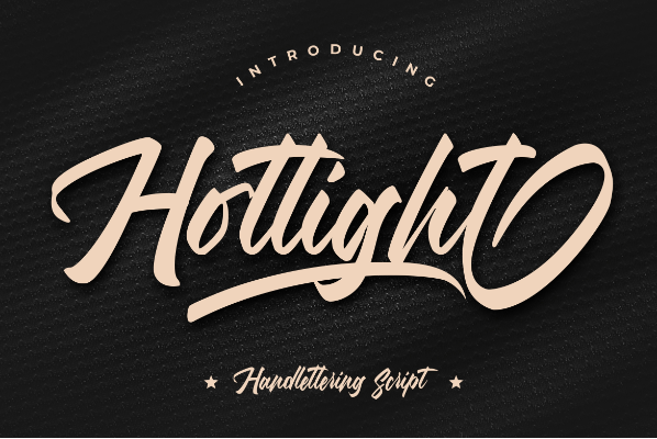 Hotlight Car Movie Font