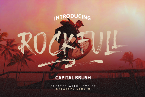 Rockfull Relaxed Skateboard Font