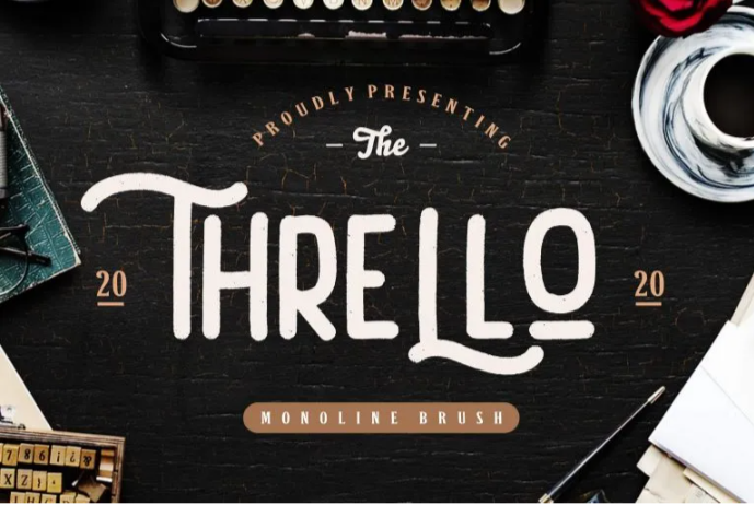 A classic Journey font, Thrello Font