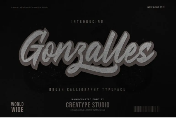 Gonzalles Bold Typeface