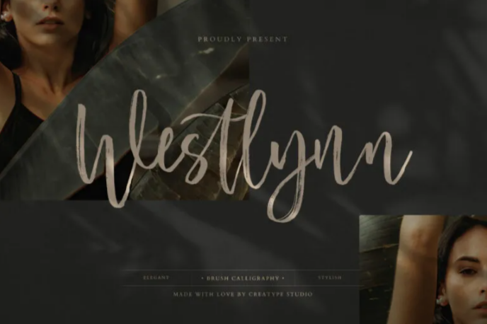 An elegant script font, Westlynn Font