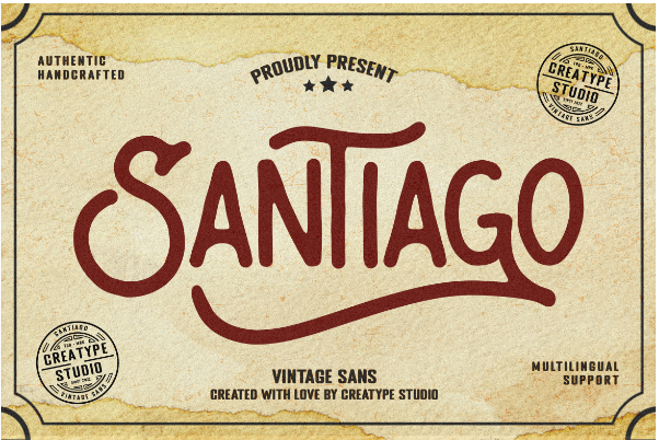 Santiago Vintage Font