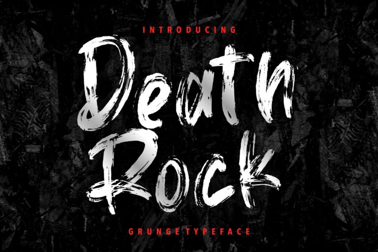 Death Rock Grunge Typeface