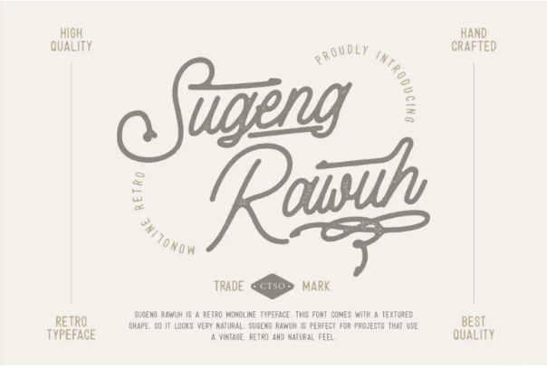 Sugeng Rawuh Stylish Skateboard Font