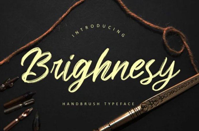 An elegant script font, Brighnesy Font