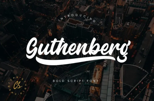 Guthenbrg Bold Calligraphy Font
