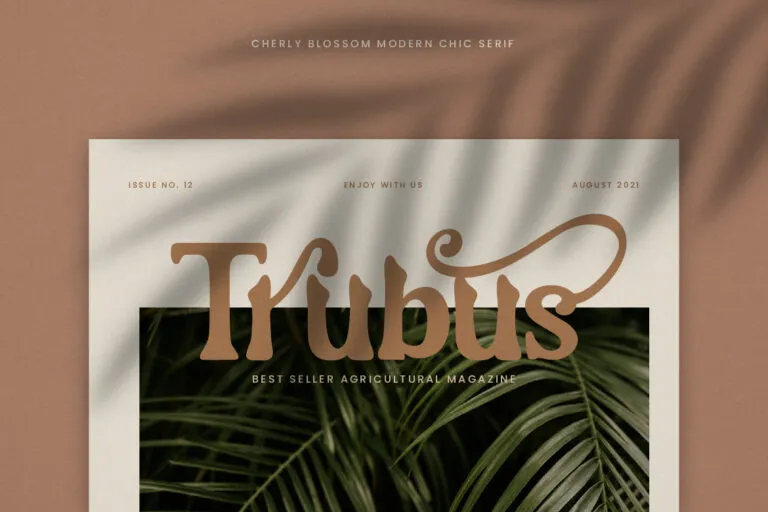 Cherly Blossom Modern Chic Serif