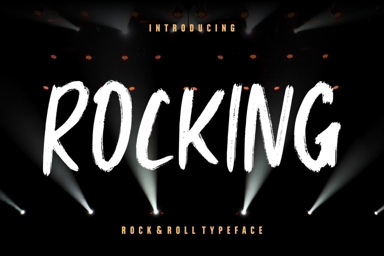 30+ Vintage and Modern Rock Font Choices for Vibrant Designs