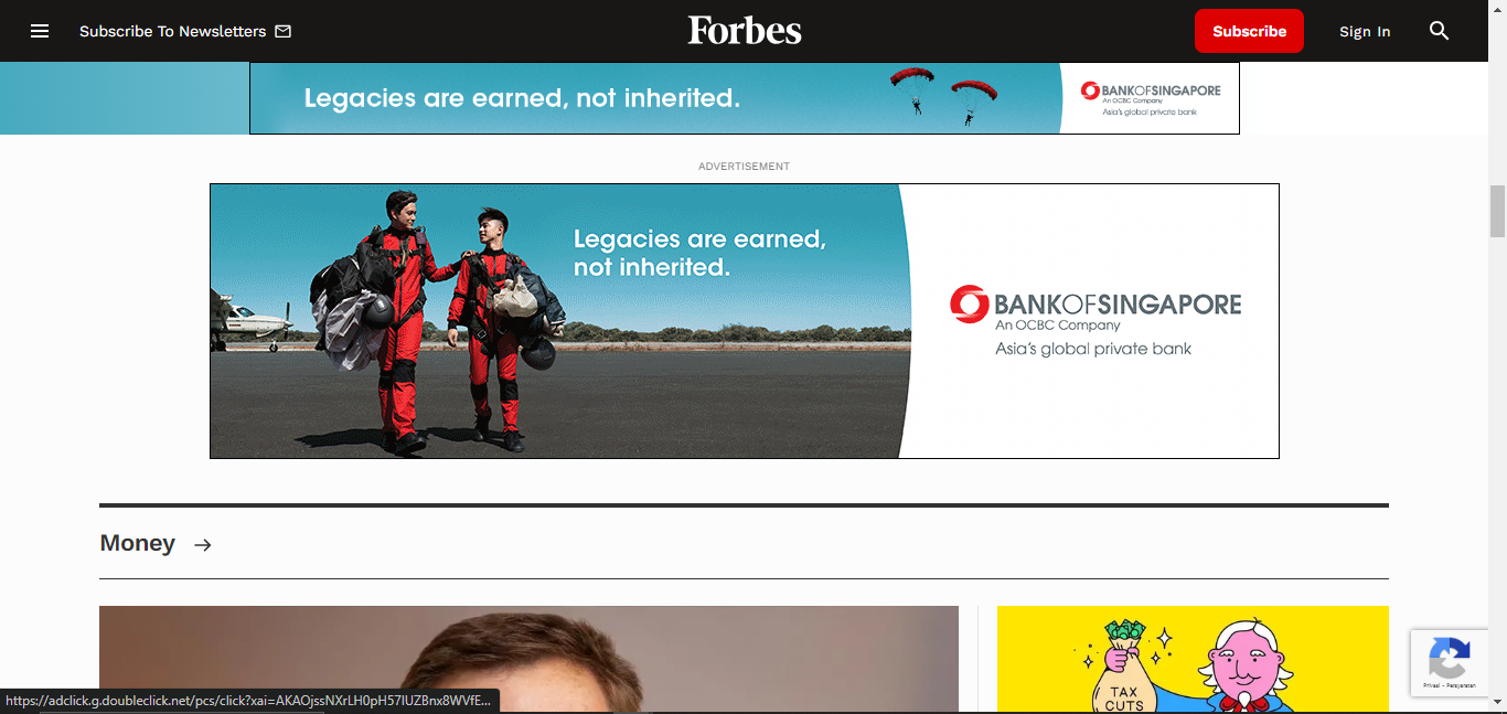 Bad Website with Too Many Ads 