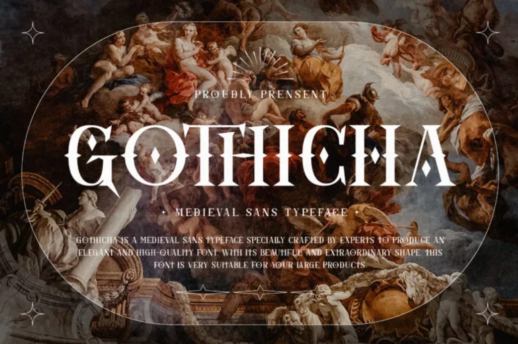 Gothicha Medieval Sans Typeface For Tattoo Quotes