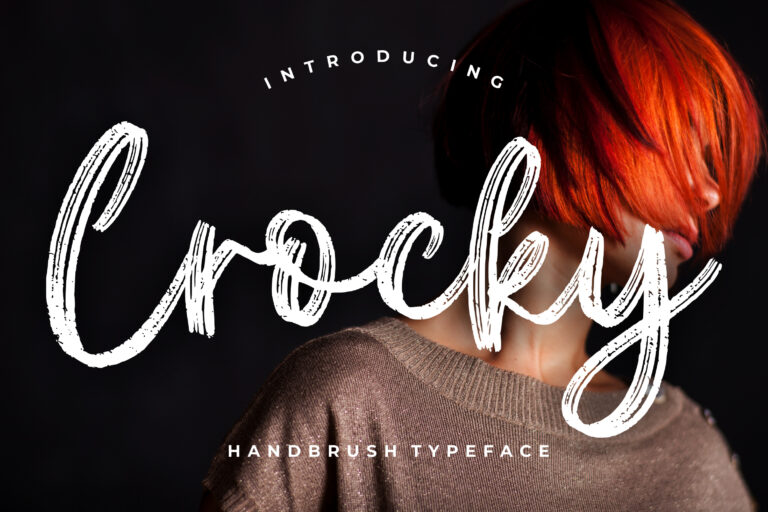 Crocky Handbrush Typeface
