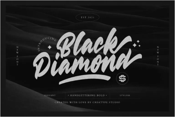 Black Diamond Charismatic Font