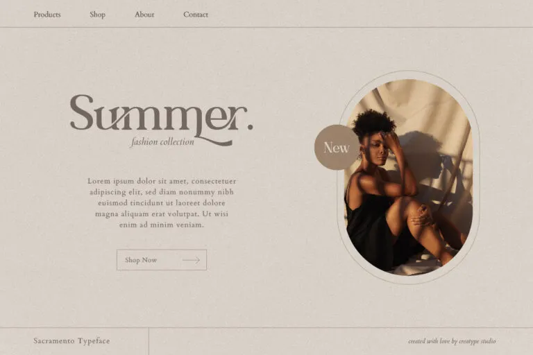 Sacramento Modern Ligature Serif Font