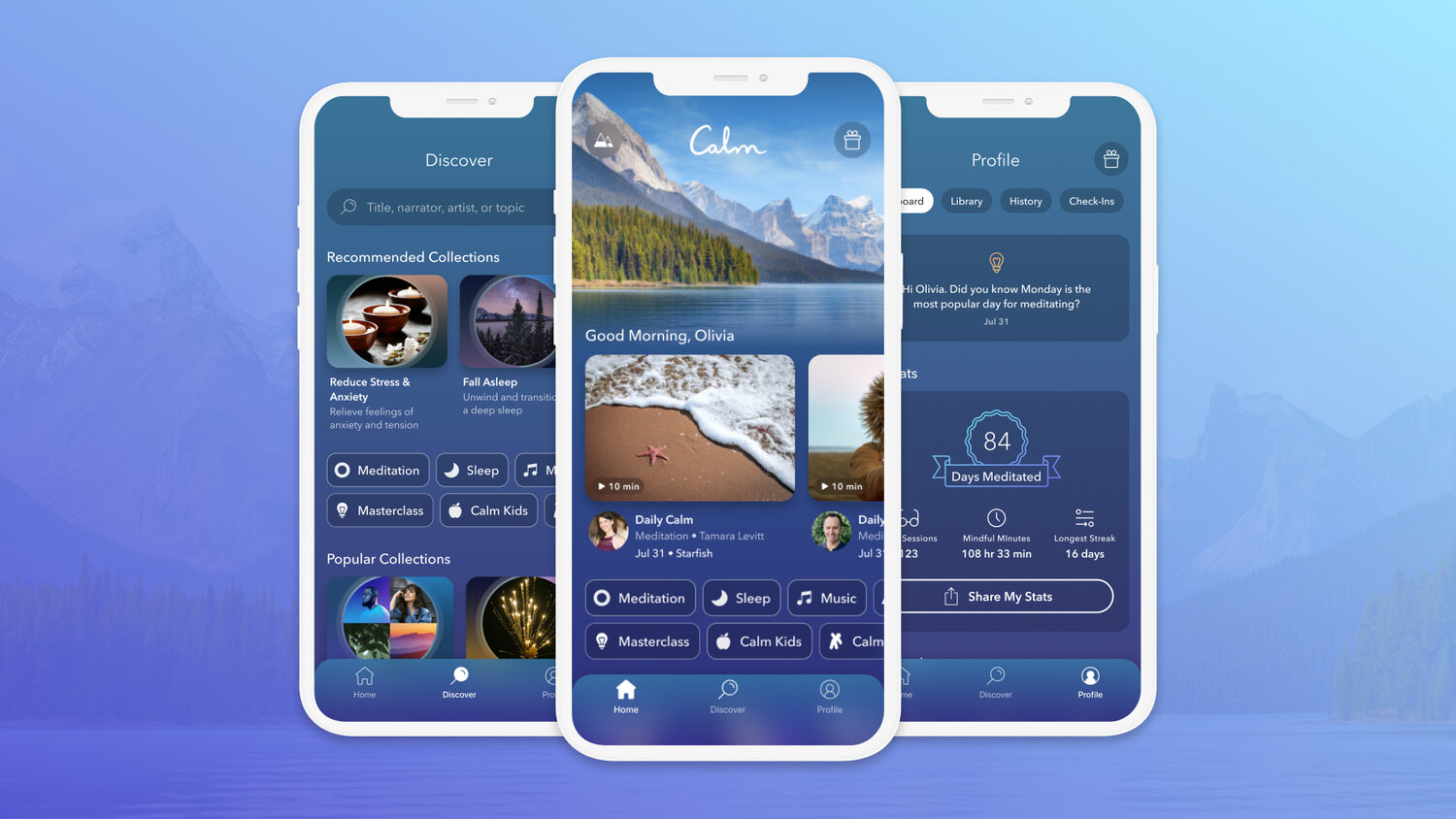 A meditation app, Calm