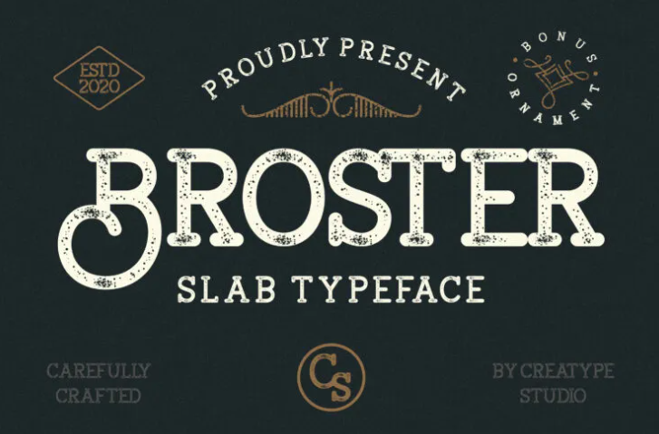 Broster Slab Typeface