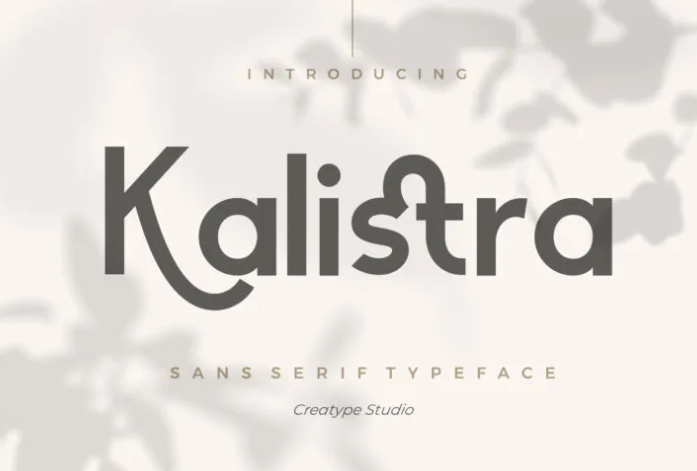 Kalistra Sans Serif Typeface