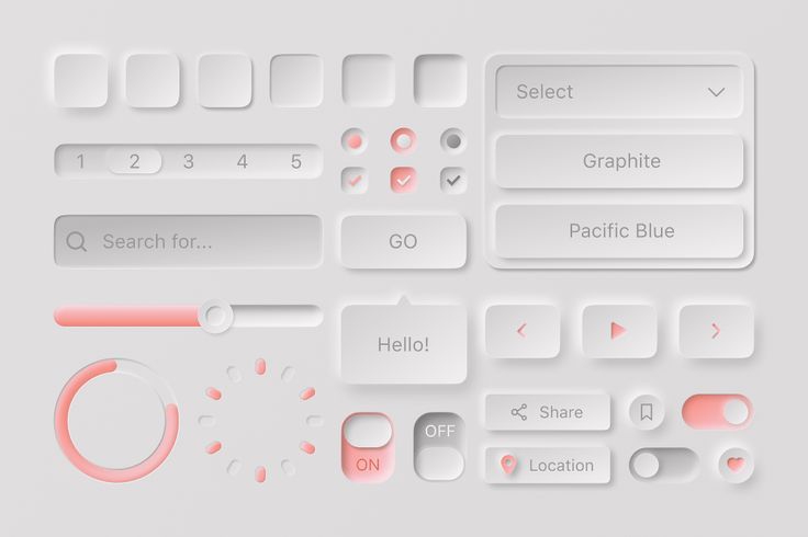 Neumorphism Elements