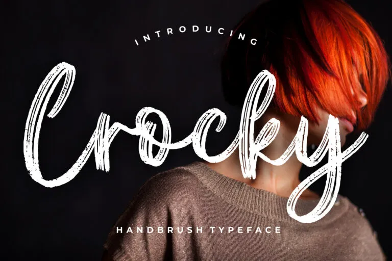Crocky Handbrush Typeface