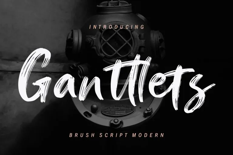 Ganttlets Brush Script