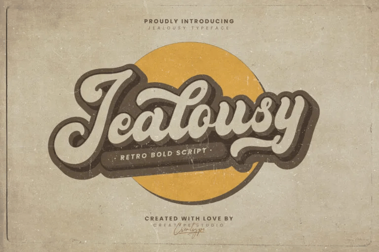 Jealousy Retro Bold Script