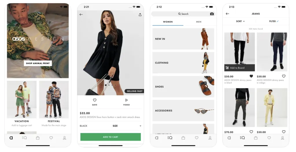 the best fashion app, ASOS