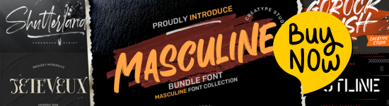 Masculine buy banner