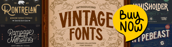 Vintage buy banner