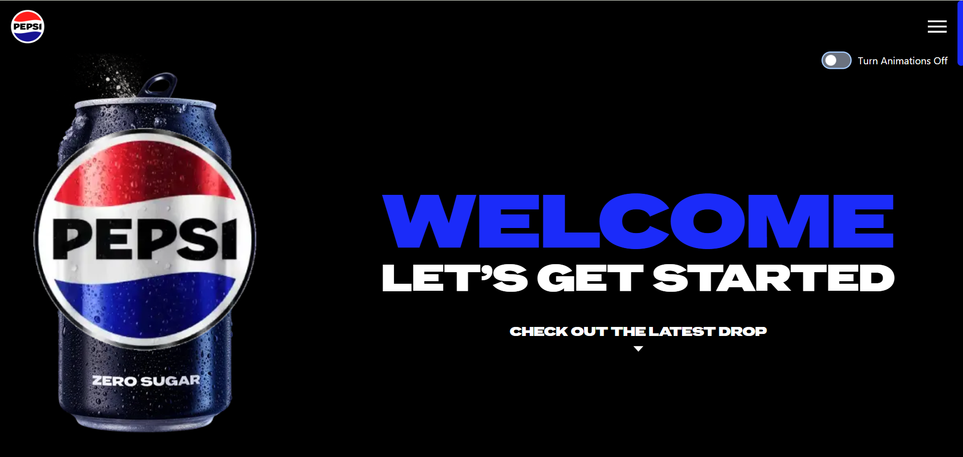 Digital designer deals with the Pepsi Website