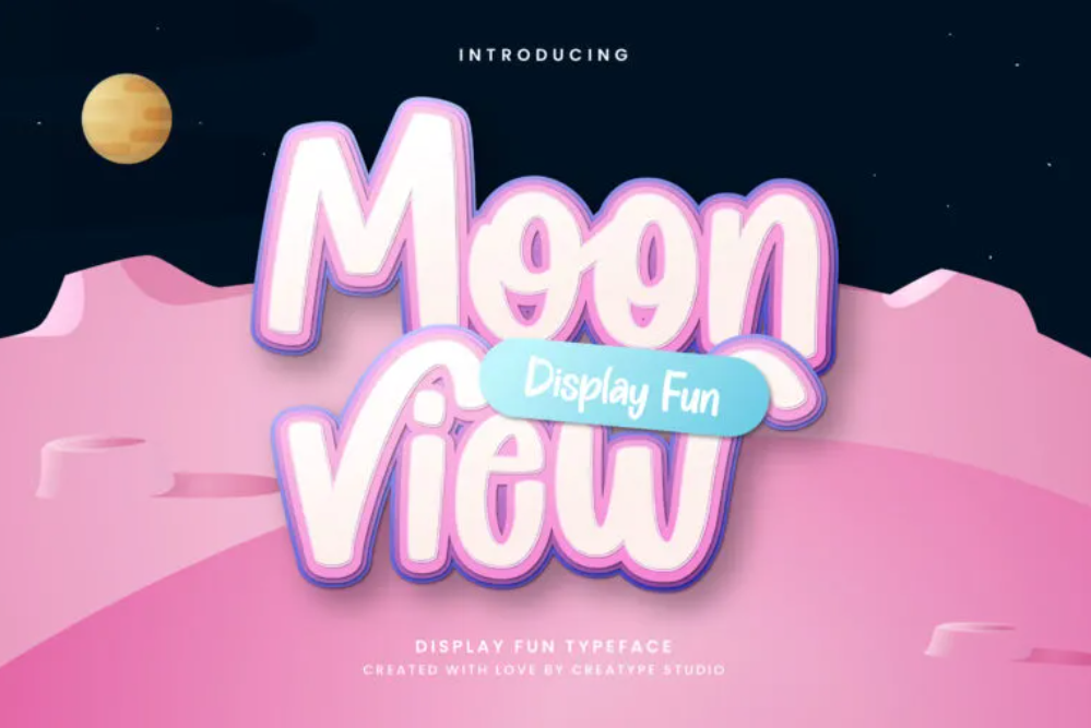 moonview font