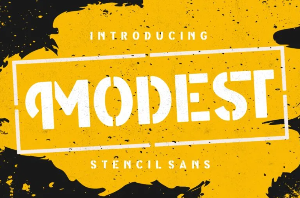 modest font