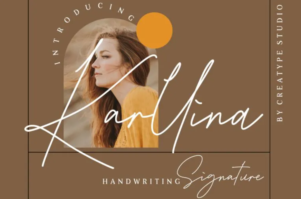 1. Karllina Handwriting Signature
