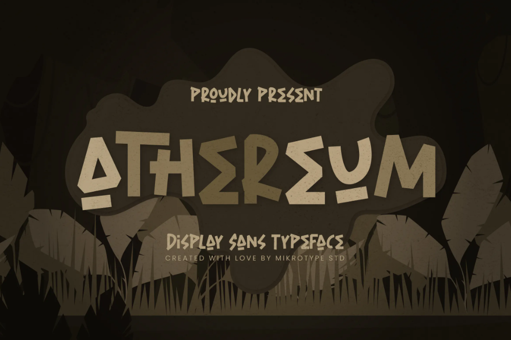 11. Athereum Display Advertisement Font