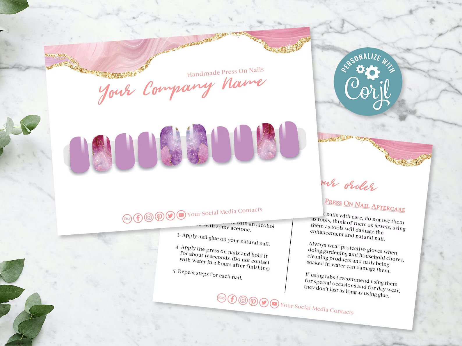 Special Instruction for Press-on Nails