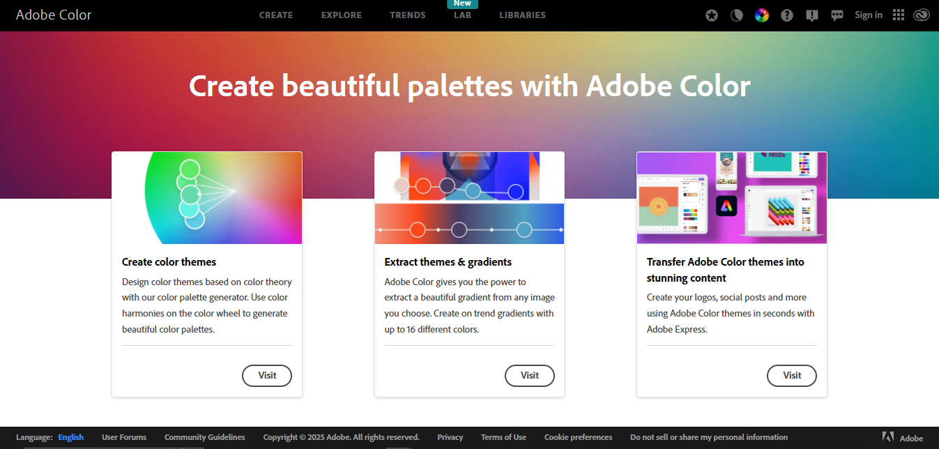 Adobe Color Palette Inspiration