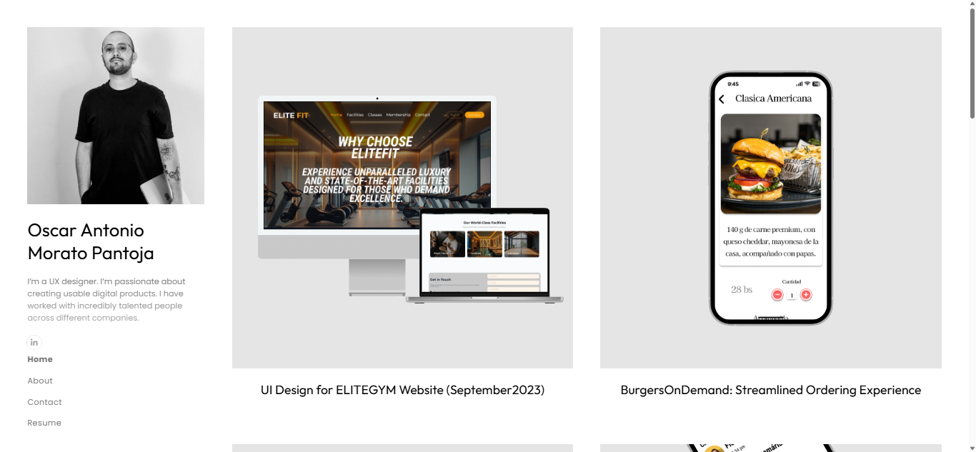 UX Design Portfolio Example