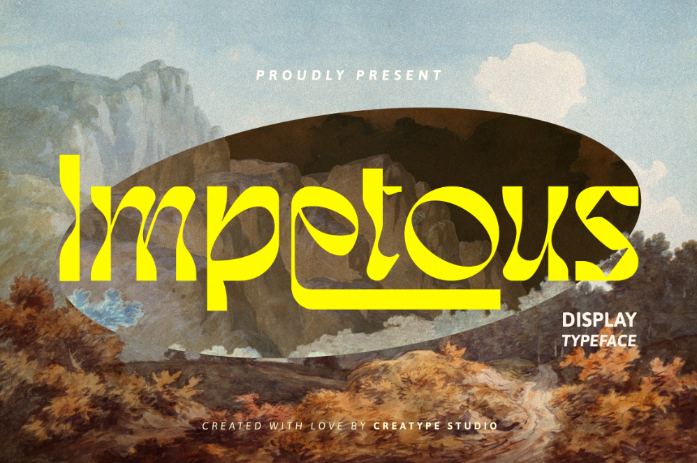 3. Impetous Display Typeface