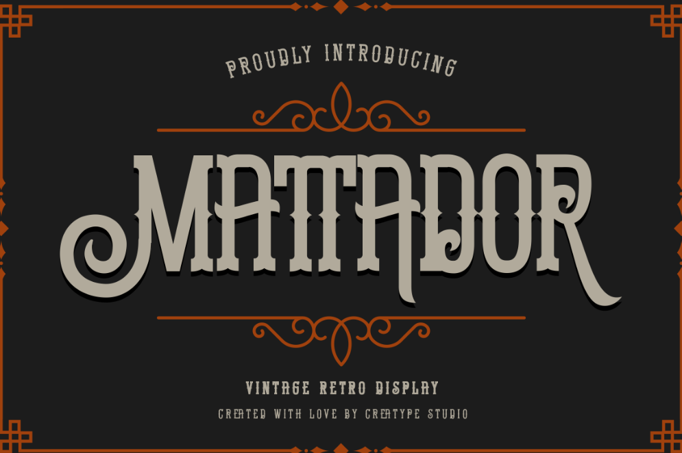 5. Mattador Vintage Retro Display