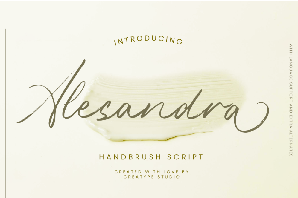 7. Alesandra Handbrush Script