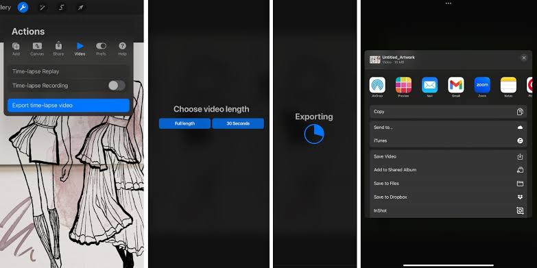 10. Export Time-Lapse for Sharing Process